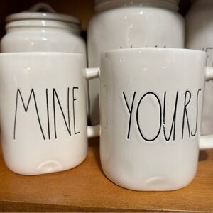 Rae Dunn OG Mine and Yours Mugs